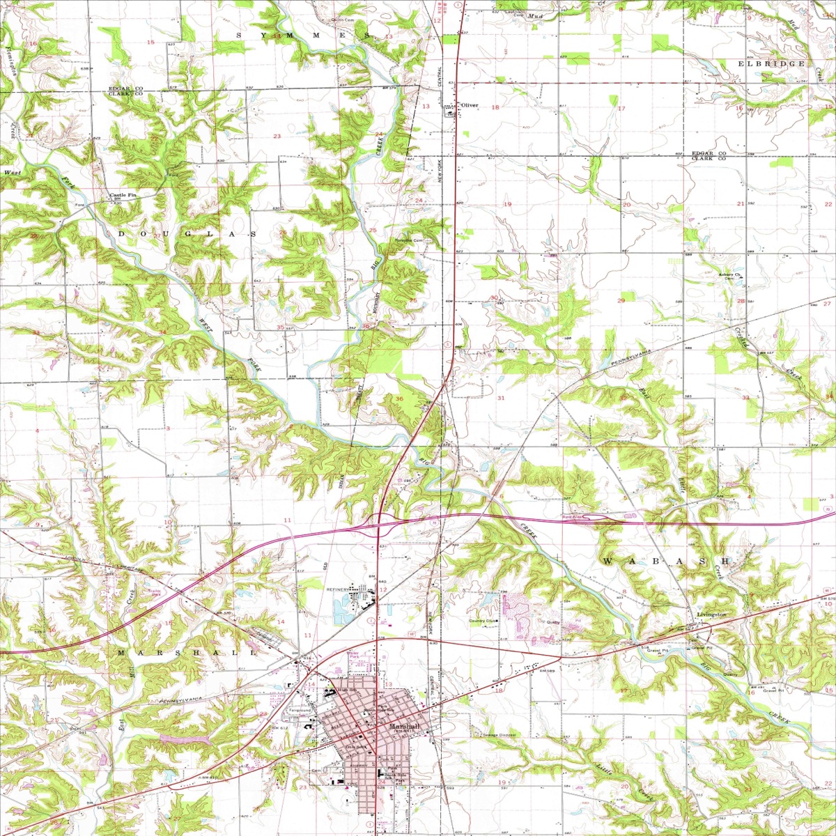 Marshall topography map version 2